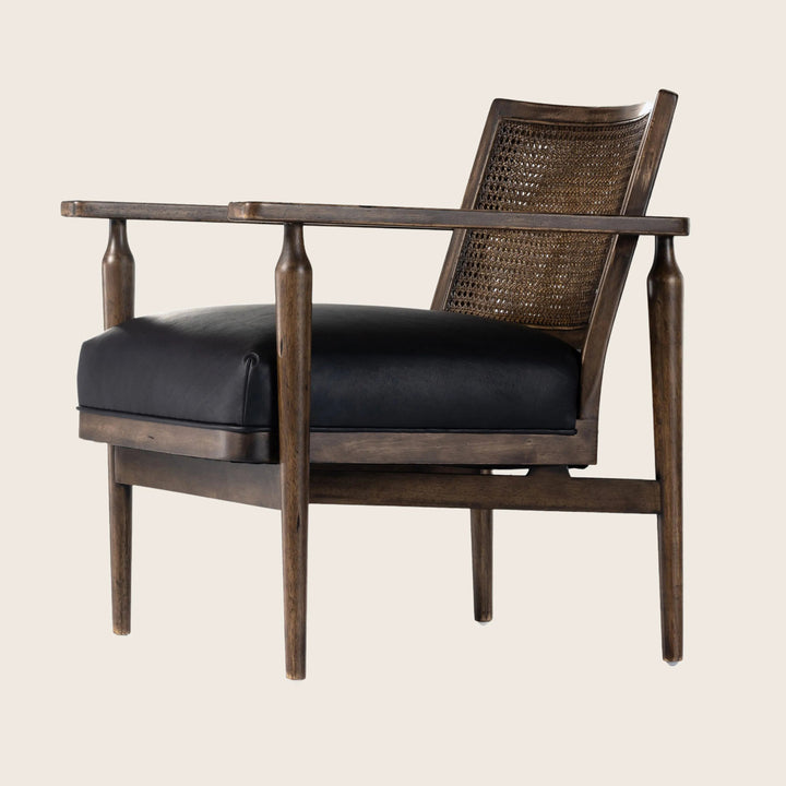 Houston Xavier Chair Leather Black