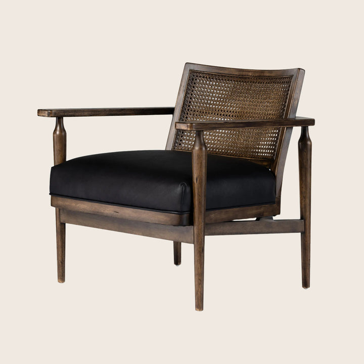 Houston Xavier Chair Leather Black