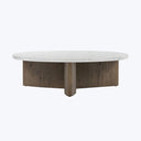 Houston Toli Italian Marble Coffee Table Rustic Grey