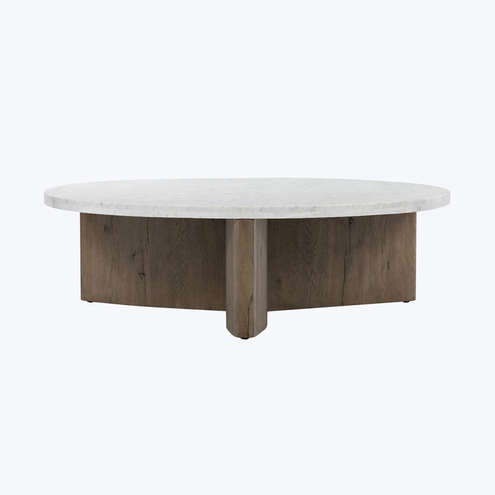 Houston Toli Italian Marble Coffee Table Rustic Grey
