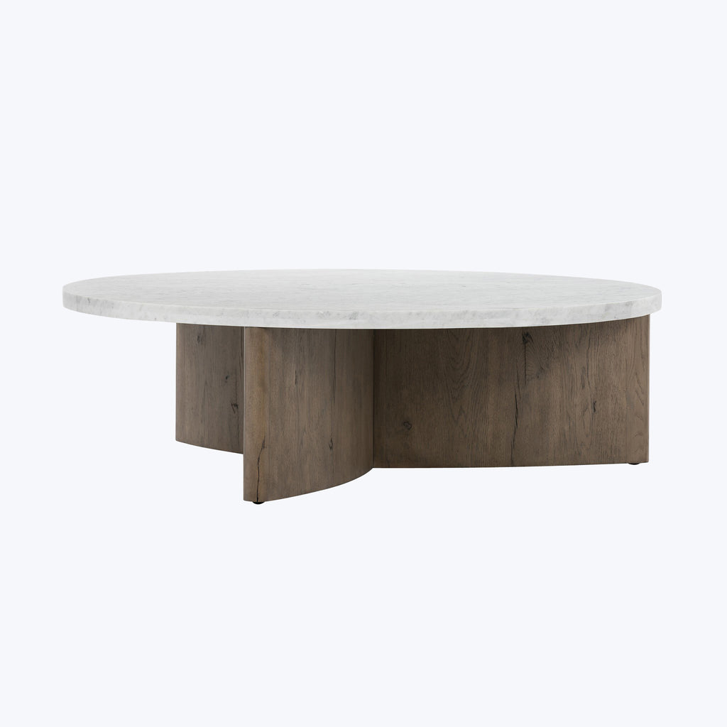 Houston Toli Italian Marble Coffee Table Rustic Grey