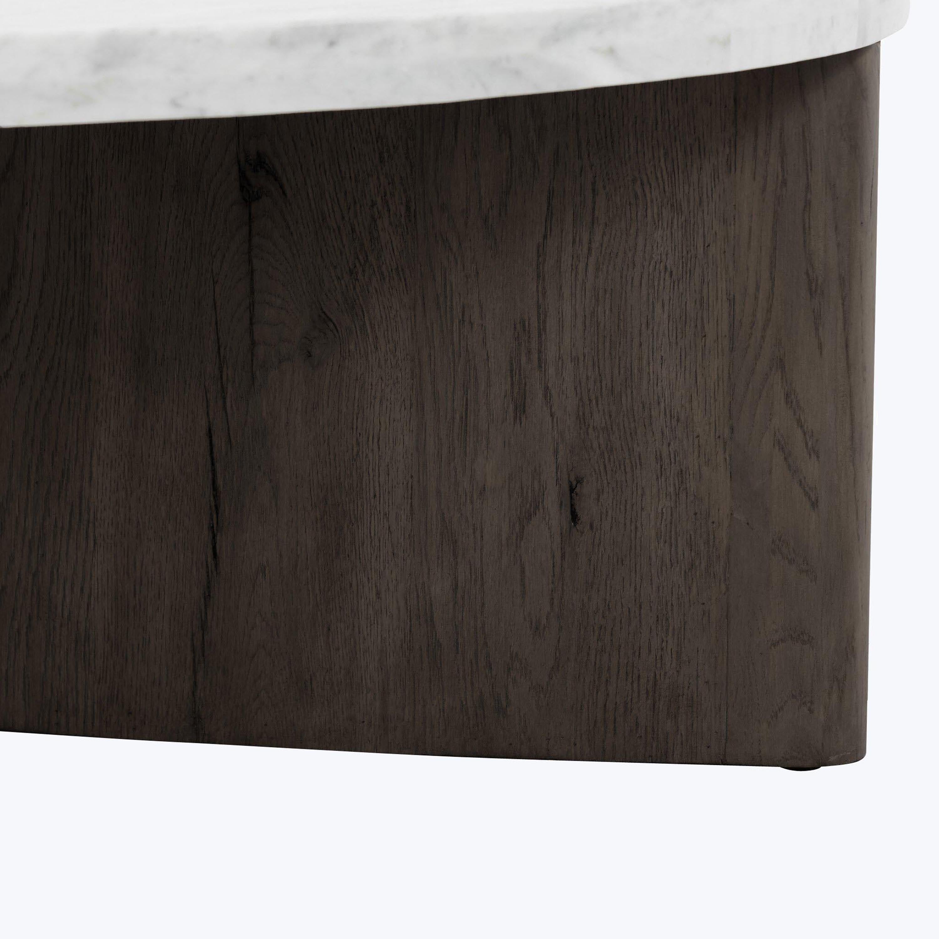 Houston Toli Italian Marble Coffee Table Smoked Black