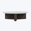 Houston Toli Italian Marble Coffee Table Smoked Black