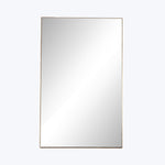 Houston Georgina Rectangle Floor Mirror Polished Brass
