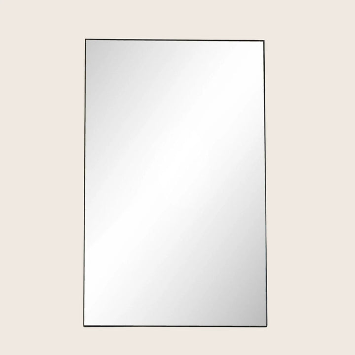 Houston Georgina Rectangle Floor Mirror Matte Black Iron