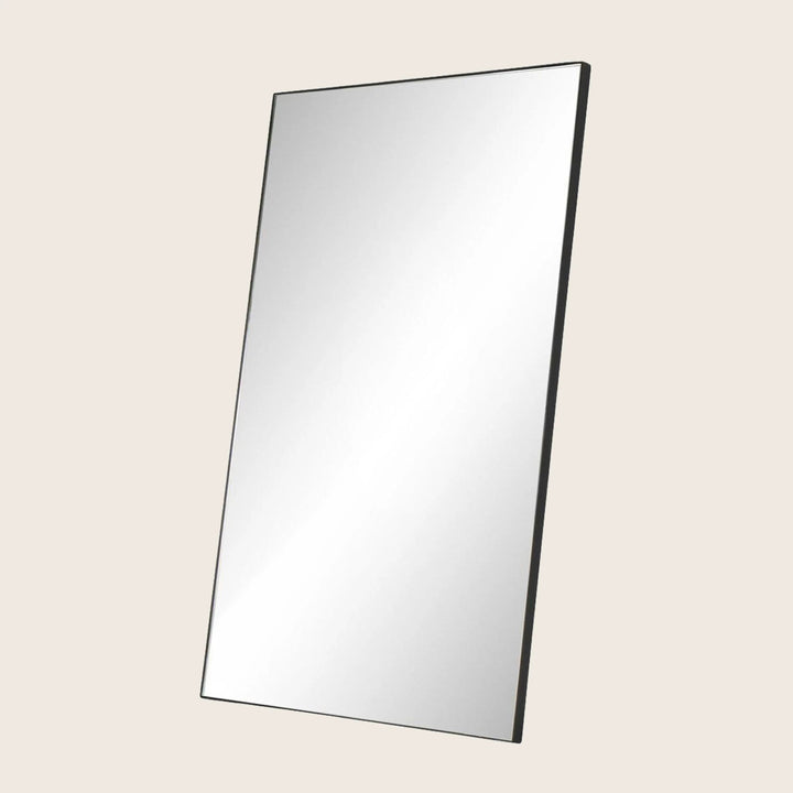 Houston Georgina Rectangle Floor Mirror Matte Black Iron