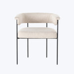 Houston Slim Boucle Dining Chair Natural