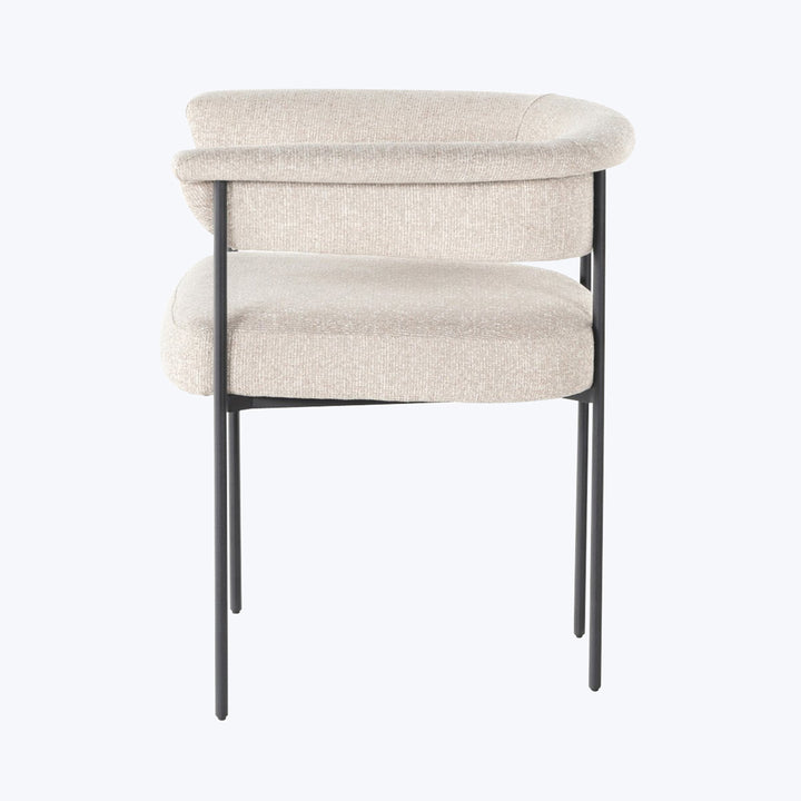 Houston Slim Boucle Dining Chair Natural