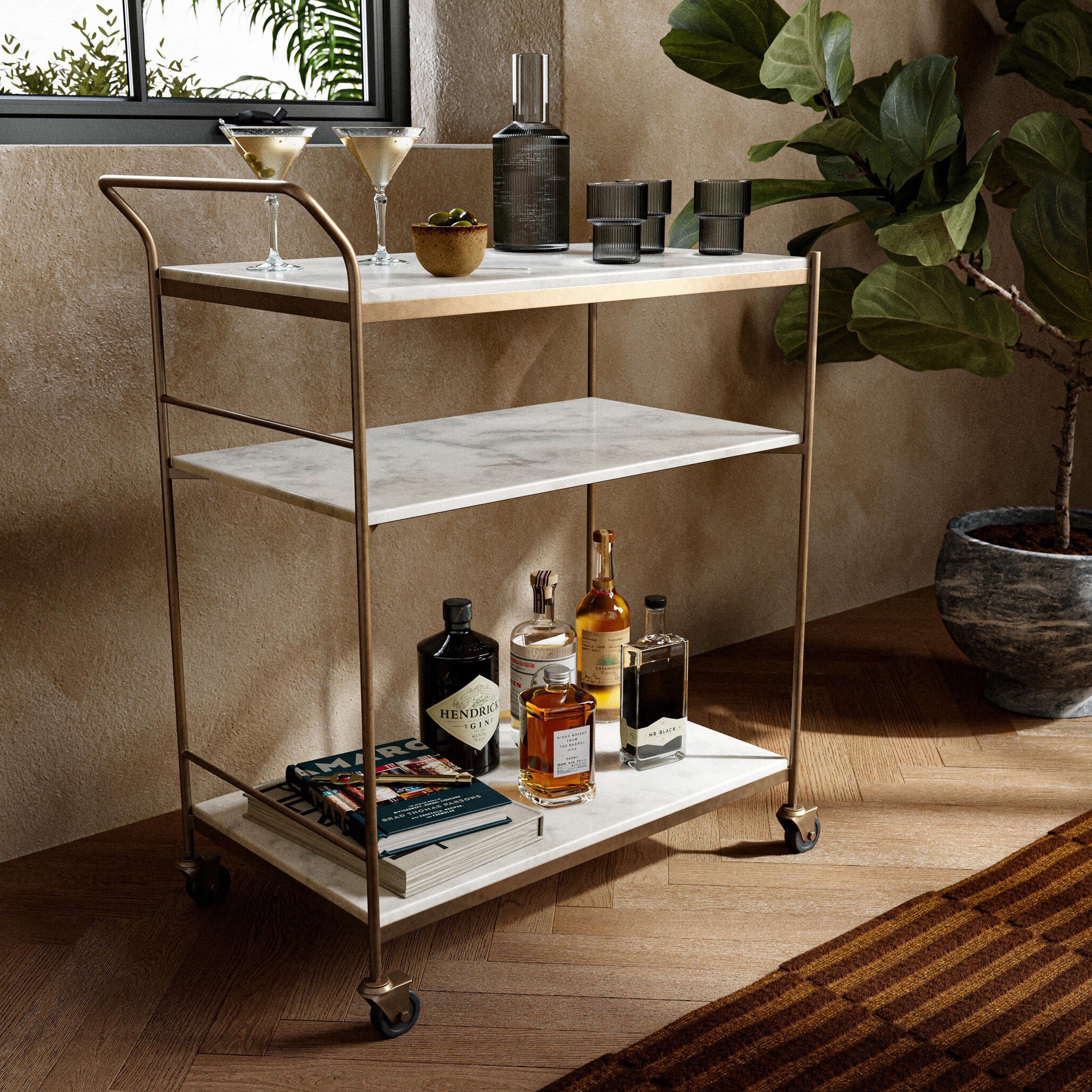 Houston Felix Bar Cart Rectangular