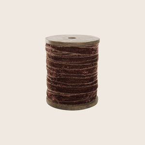 Frayed Velvet Ribbon - 10mm Dusty Pink - hover