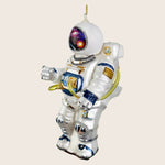 Silver White Glass Astronaut Ornament