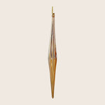 Gold Lustered Glass Icicle Drop Ornament