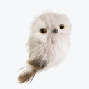 Grey White Furry Owl Ornament