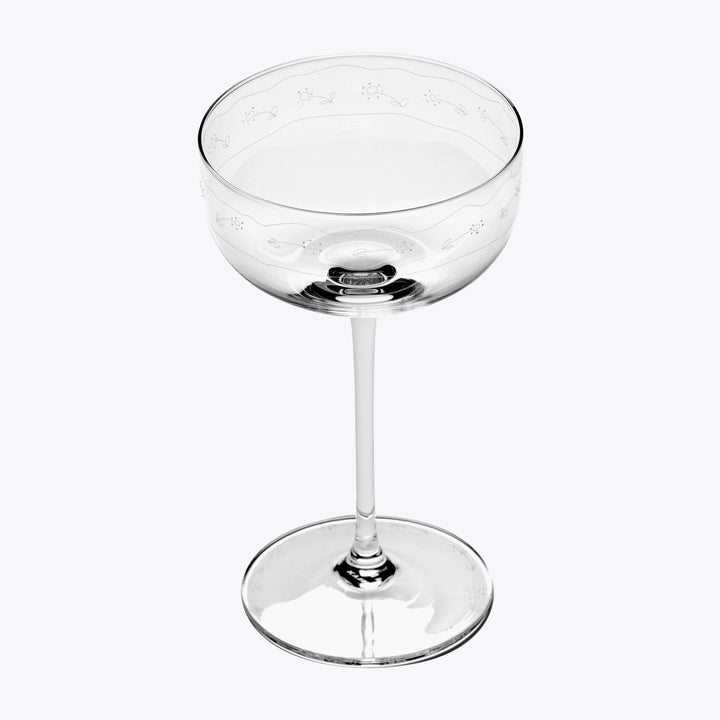 Midnight Flowers Champange Coupe, Anemone Vaniglia