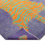 Purple Contemporary Tiger Wool Rug - 5'11" x 7'10"