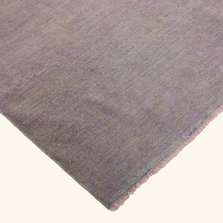 Blue Overdyed Wool Rug - 3'10" x 5'8"