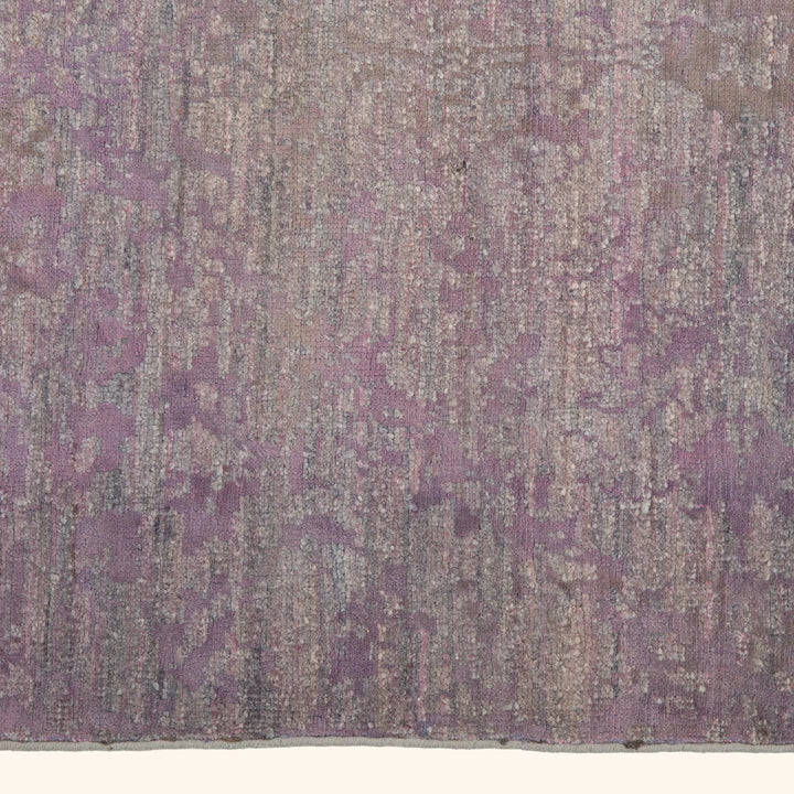 Blue Overdyed Wool Rug - 3'10" x 5'8"