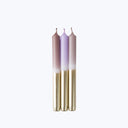 Dip Dye Bling-Bling Taper Candle Set, October Skies