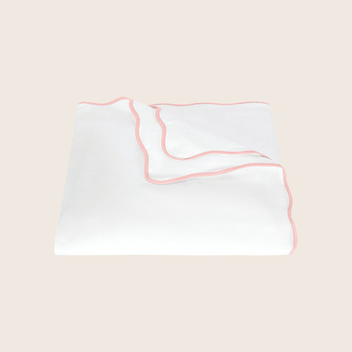 Camilla Cotton Pique Duvet Cover Pink / Twin