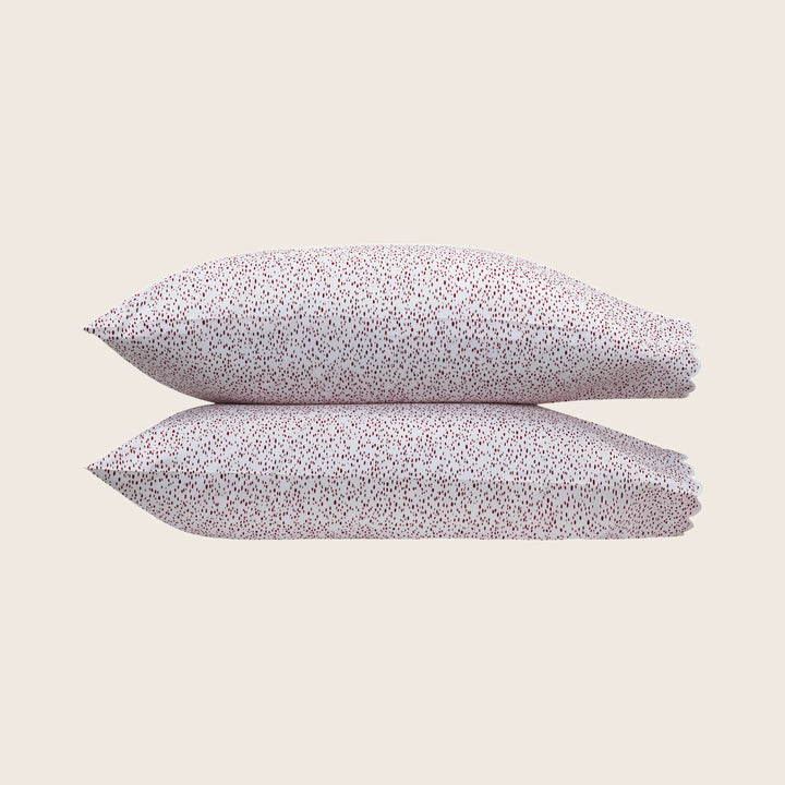 Celine Percale Pillowcases Redberry / Standard - Pair