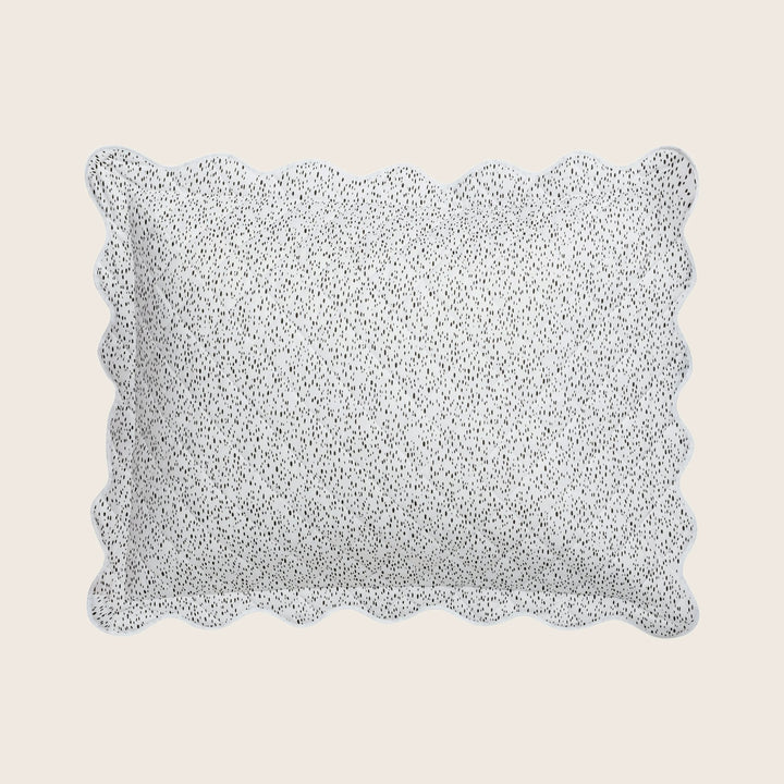 Celine Percale Quilted Sham Charcoal / Standard