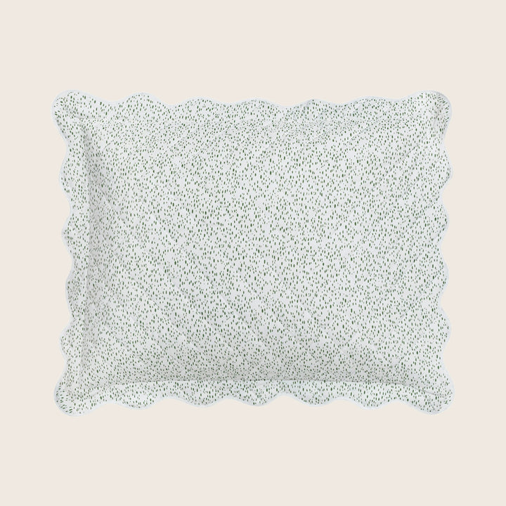 Celine Percale Quilted Sham Grass / Standard
