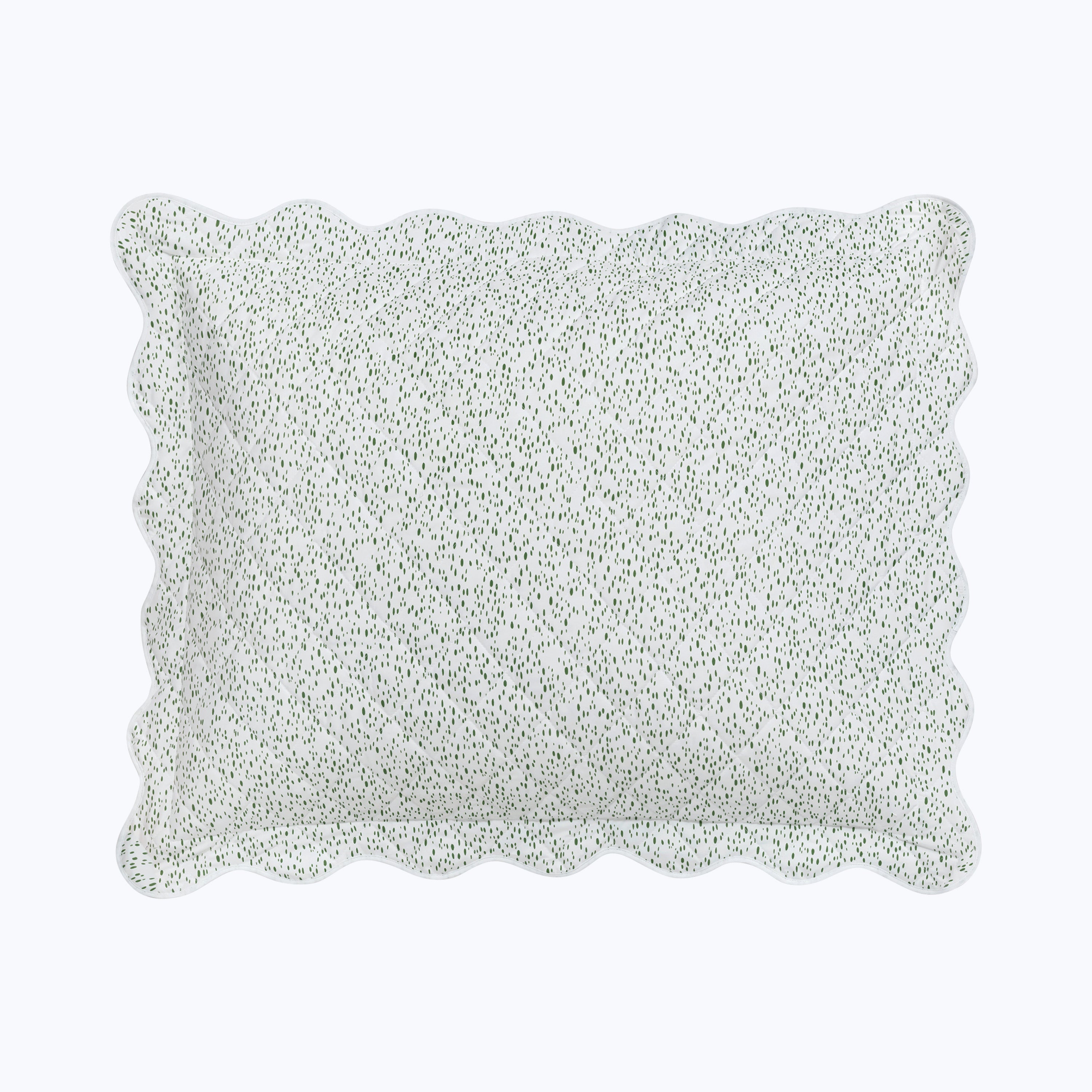 Celine Percale Quilted Sham Grass / Standard