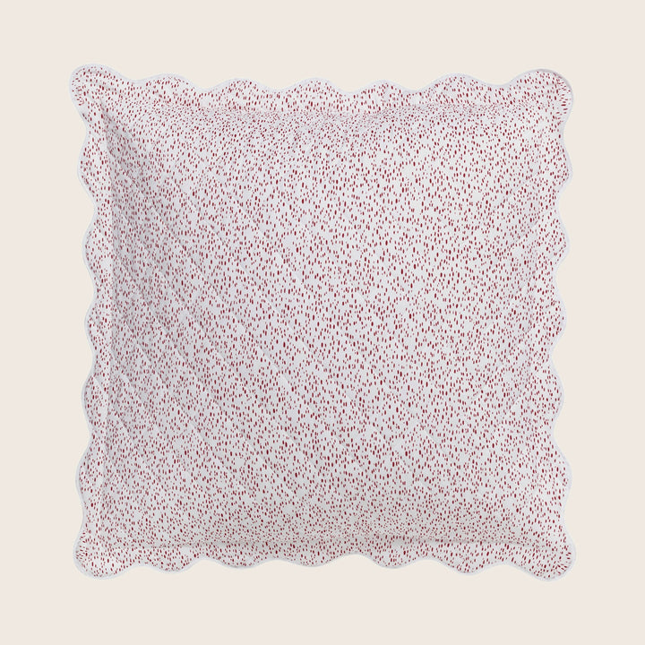 Celine Percale Quilted Sham Redberry / Euro