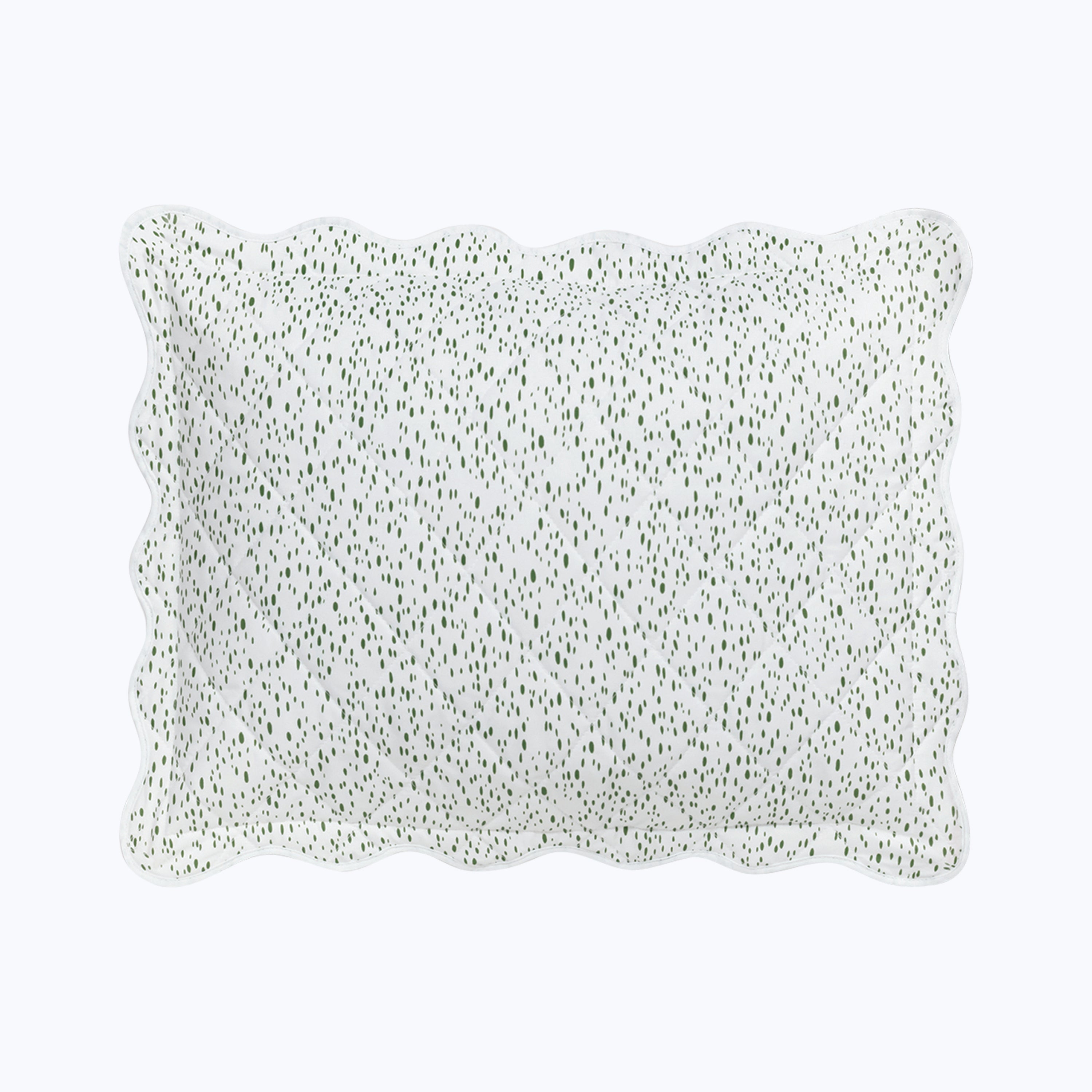 Celine Percale Quilted Sham Grass / Boudoir