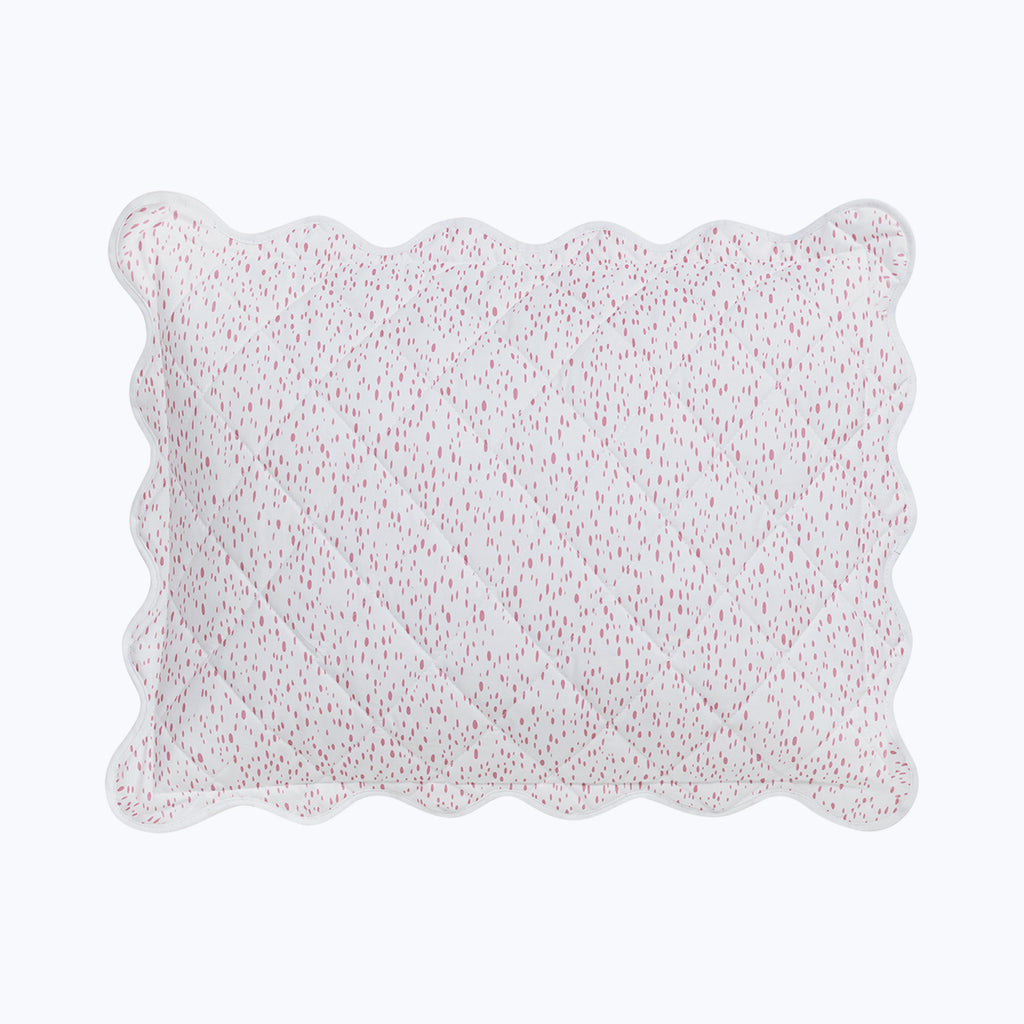 Celine Percale Quilted Sham Pink / Boudoir