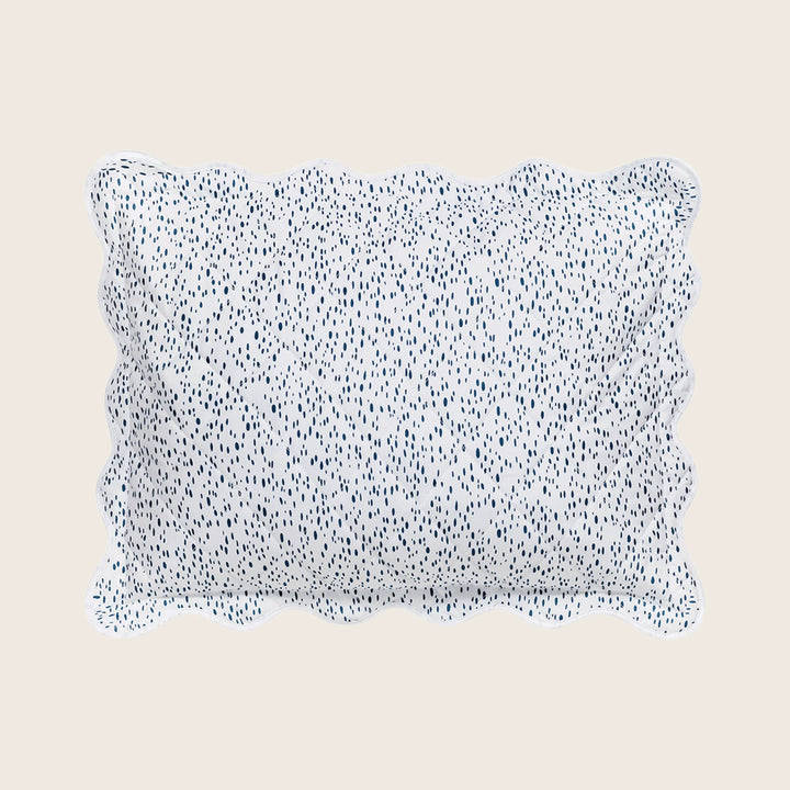 Celine Percale Quilted Sham Prussian Blue / Boudoir