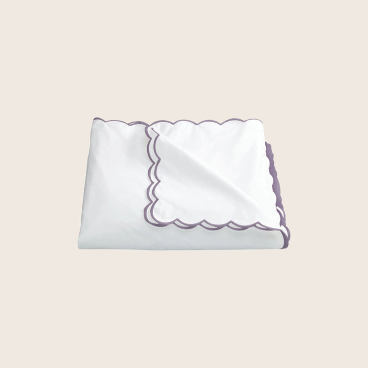 Dakota Percale Duvet Cover Deep Lilac / Twin