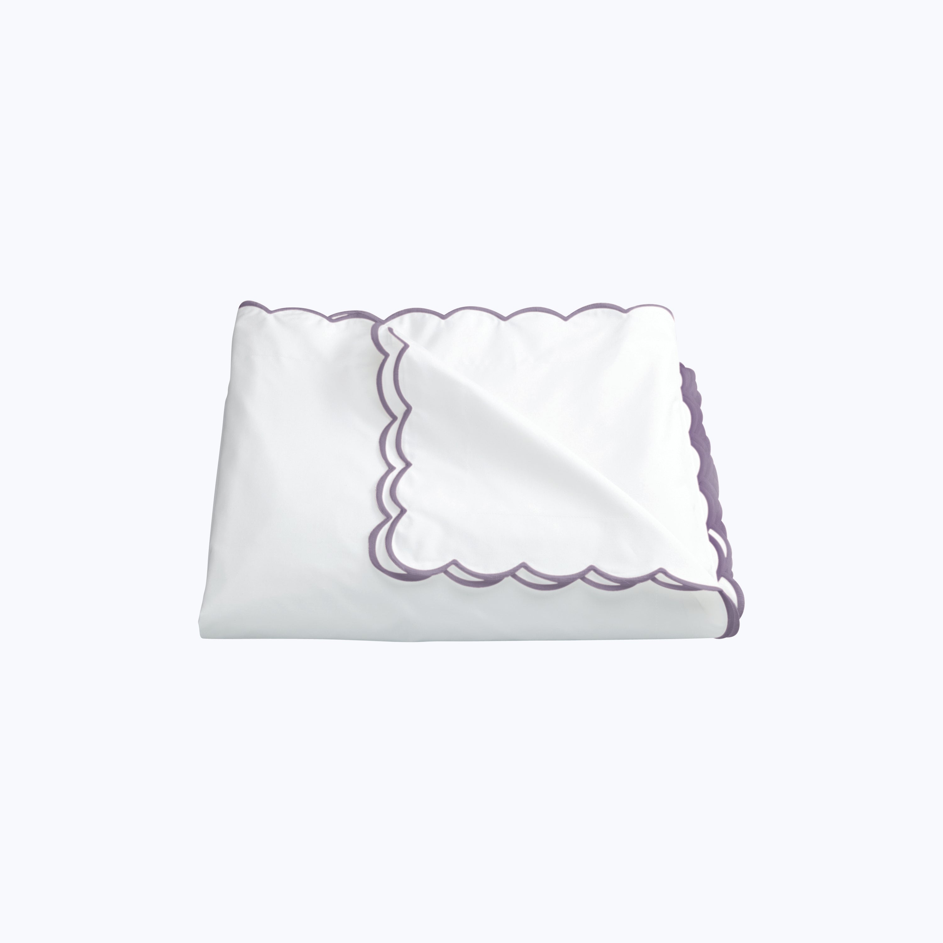 Dakota Percale Duvet Cover Deep Lilac / Twin