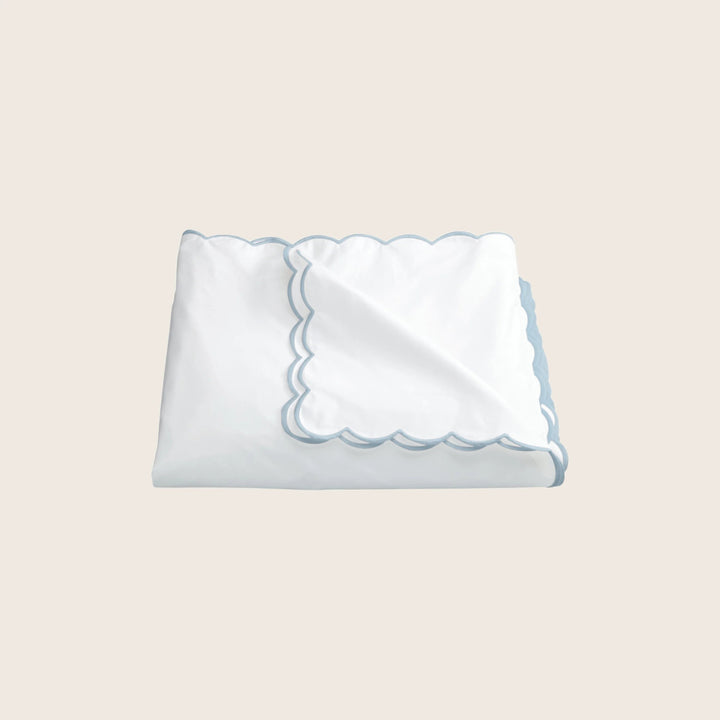 Dakota Percale Duvet Cover Light Blue / Twin