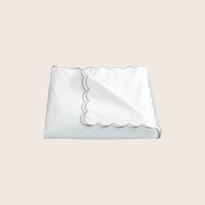Dakota Percale Duvet Cover Silver / Twin