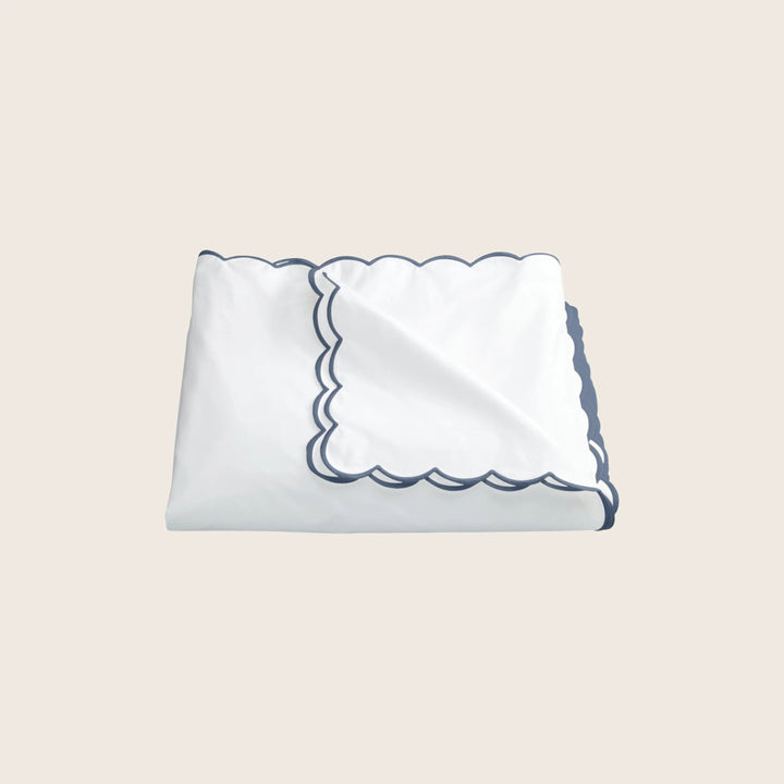 Dakota Percale Duvet Cover Steel Blue / Twin