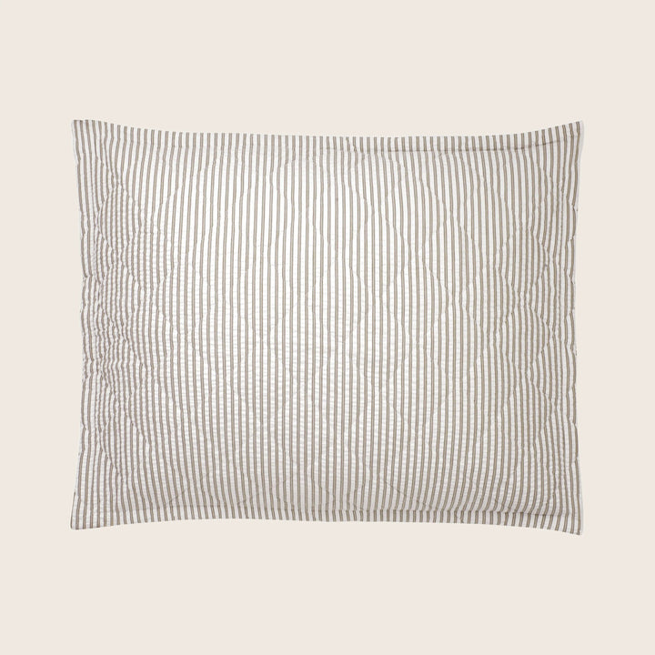 Matteo Cotton Quilted Sham Bark / Standard