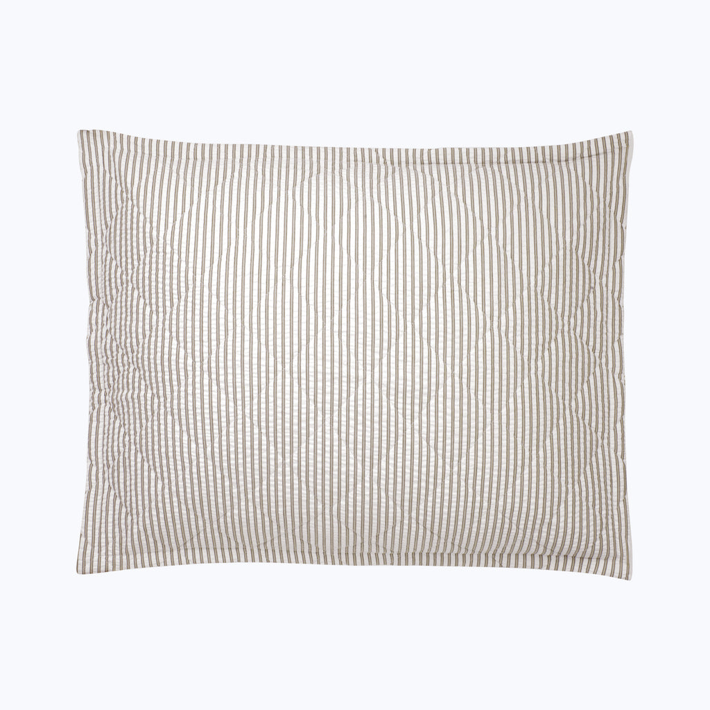 Matteo Cotton Quilted Sham Bark / Standard