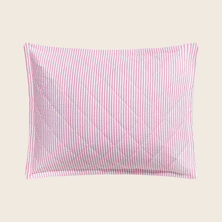 Matteo Cotton Quilted Sham Peony / Standard