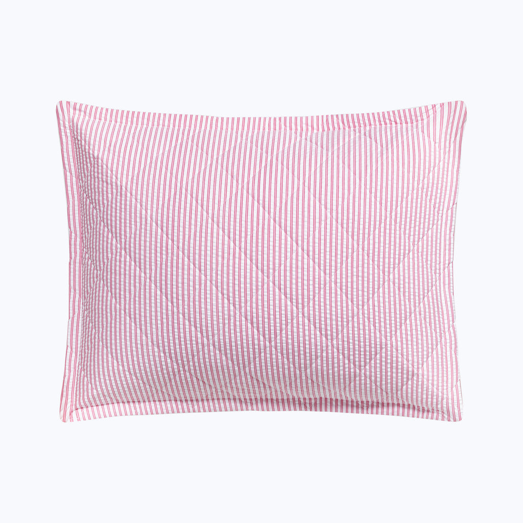 Matteo Cotton Quilted Sham Peony / Standard