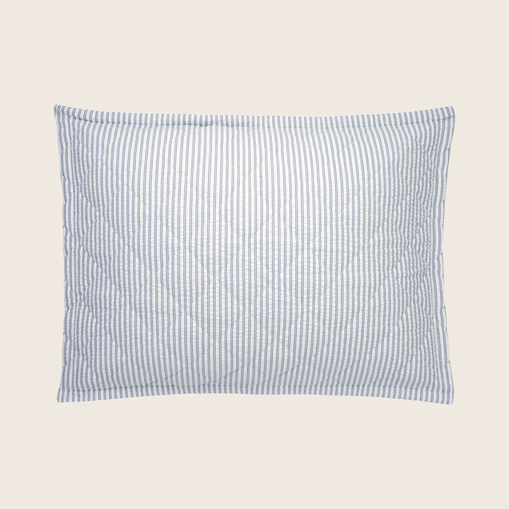 Matteo Cotton Quilted Sham Sea / Standard