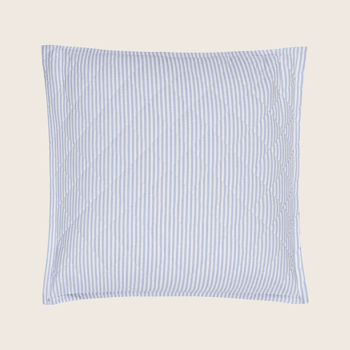 Matteo Cotton Quilted Sham Azure / Euro