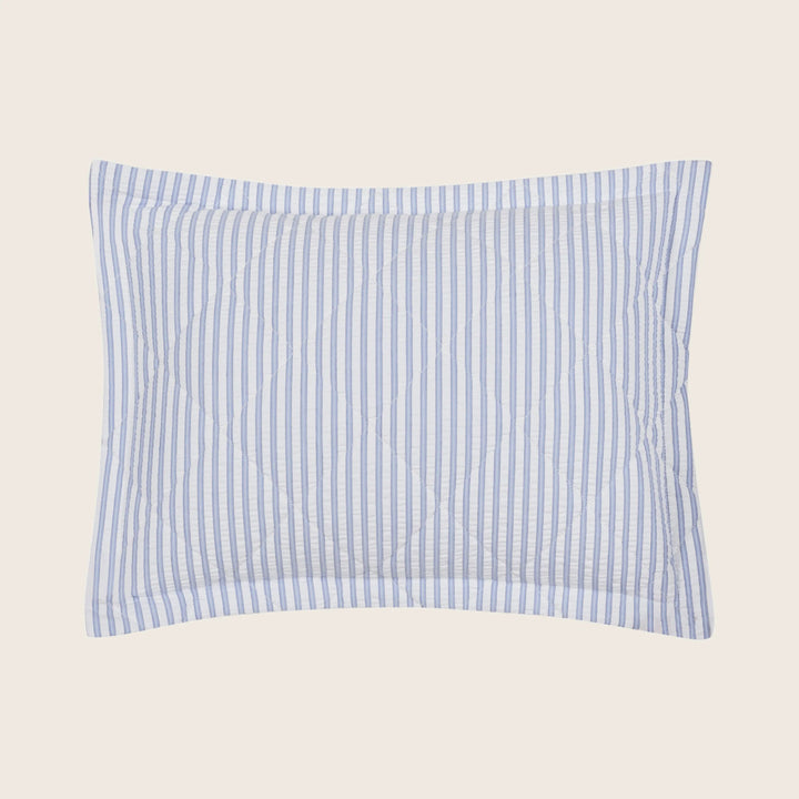 Matteo Cotton Quilted Sham Azure / Boudoir