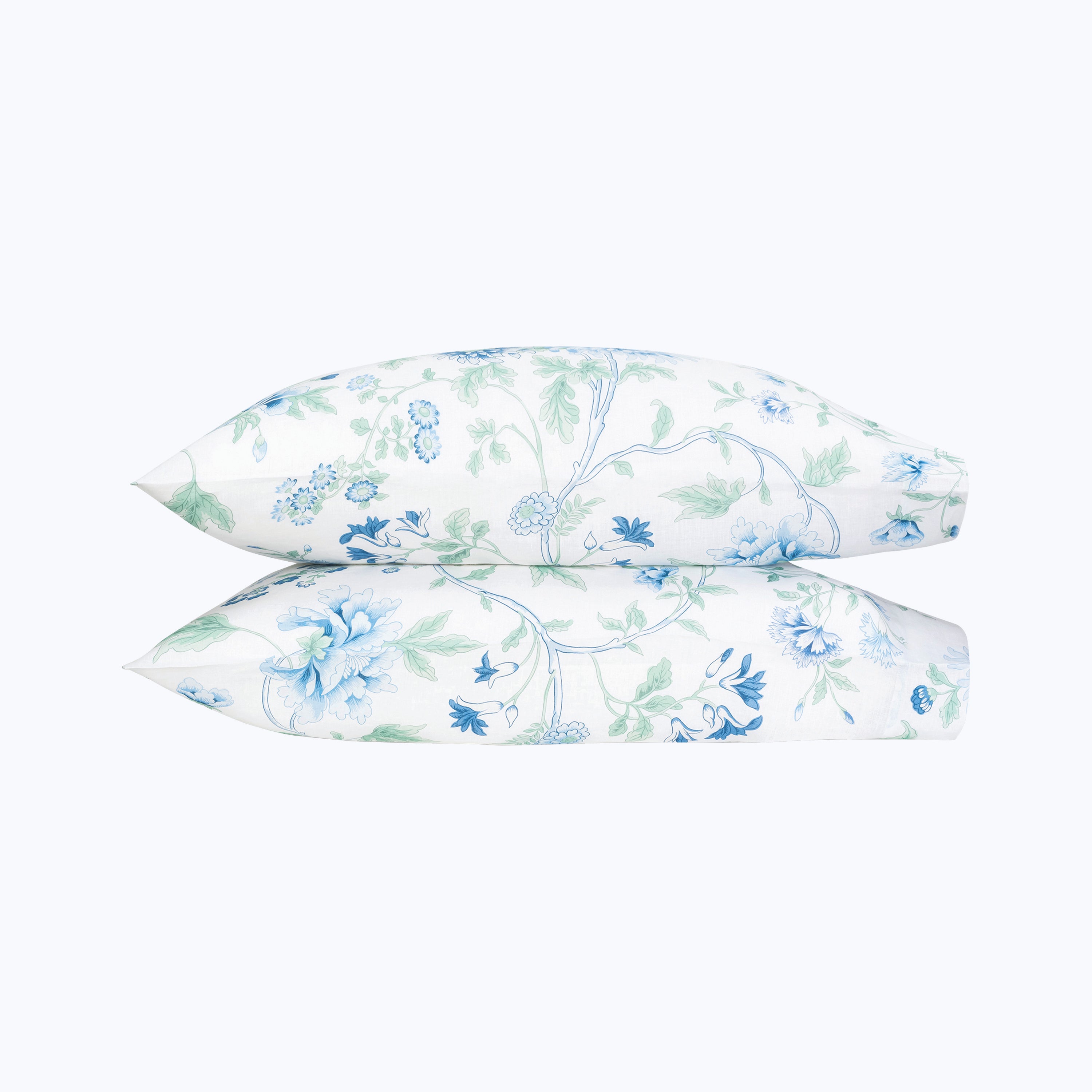 Simone Linen Pillowcases Sea / Standard - Pair