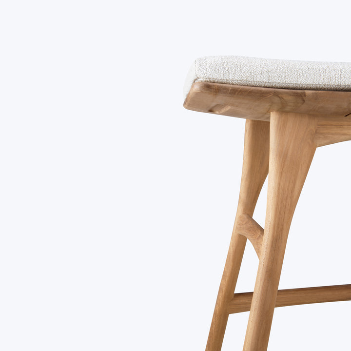 Osso Outdoor Upholstered Stool