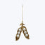 Metal + Faux Pearl Pea Pod Ornament