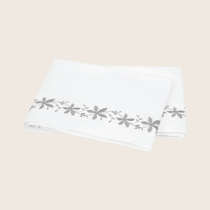 Callista Percale Flat Sheet Silver / Full/Queen