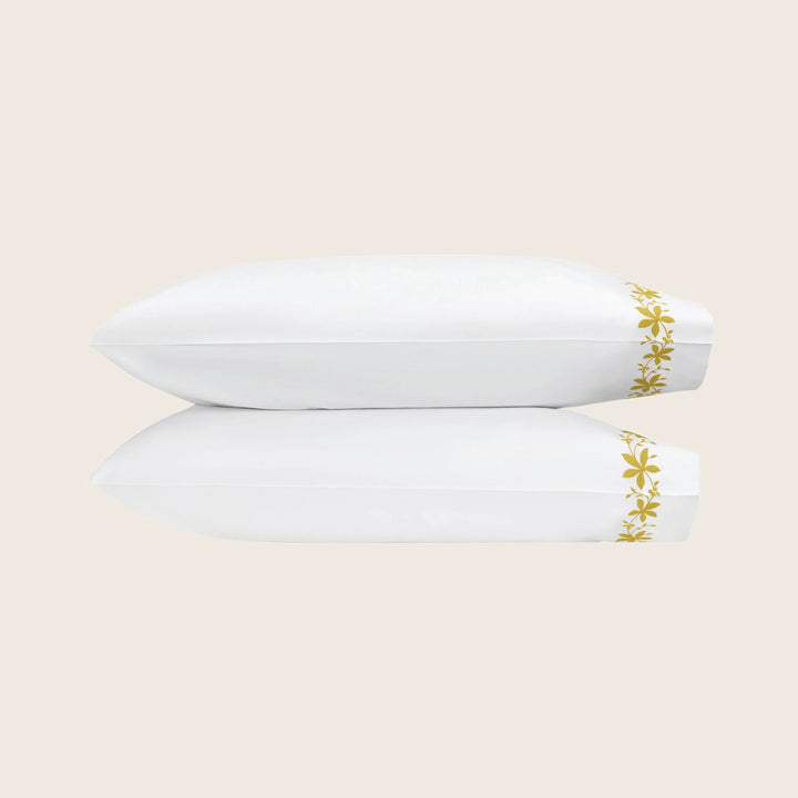 Callista Percale Pillowcases Lemon / Standard - Pair