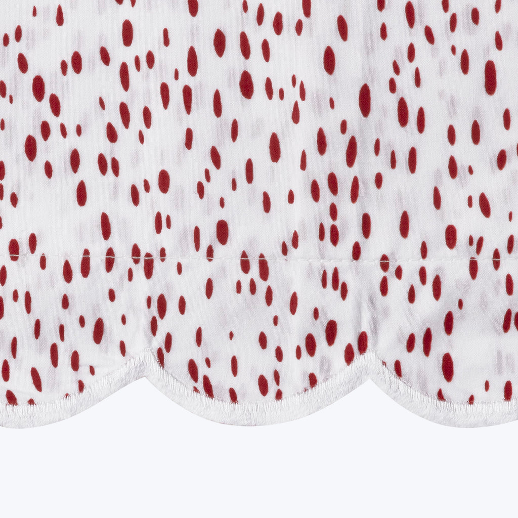 Celine Percale Fitted Sheet Redberry / Twin