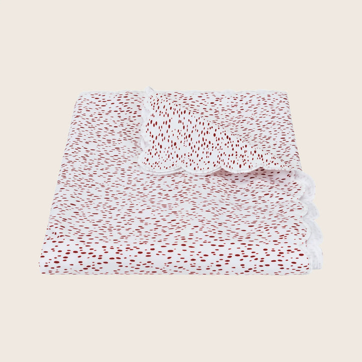 Celine Percale Duvet Cover Redberry / Full/Queen